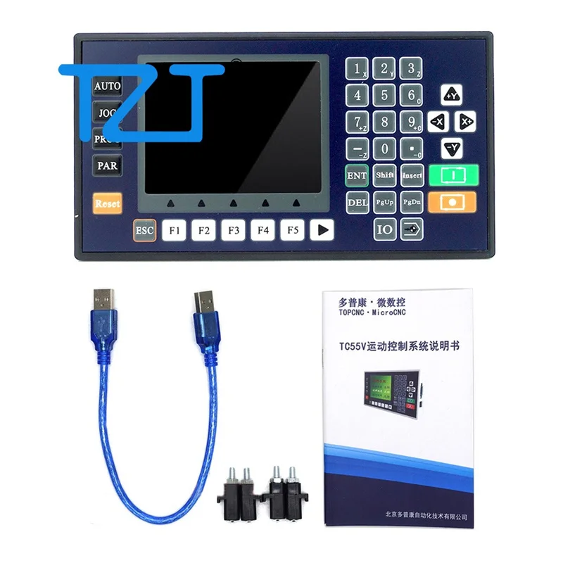 

TZT CNC Programmable Controller TC55V 3 Axis motion controller Servo Stepper Motor Control LCD Display For CNC Router