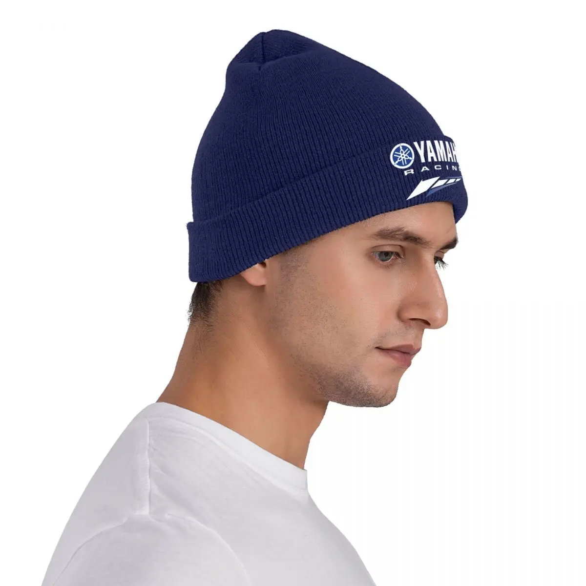 Moto Y-yamahas Racing Motorcycle Merch Winter Knit Cuff Beanie For Unisex Knitted Caps Bonnet Hats