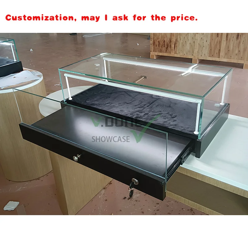

на заказ. Прямые витрины с фабрики Стеклянная витрина Ювелирный магазин Дизайн Шкафы для магазина Настольная витрина Стойка высшего качества