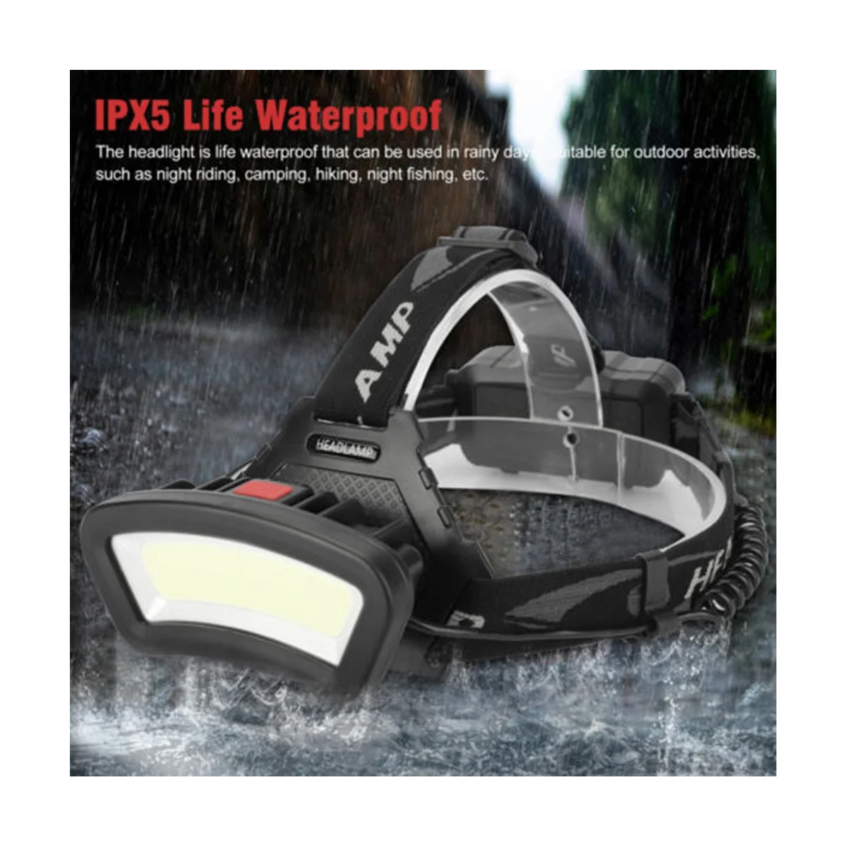 COB Head Light LED head light lamp s USB Rechargeable Lantern for Outdoor Camping Hiking