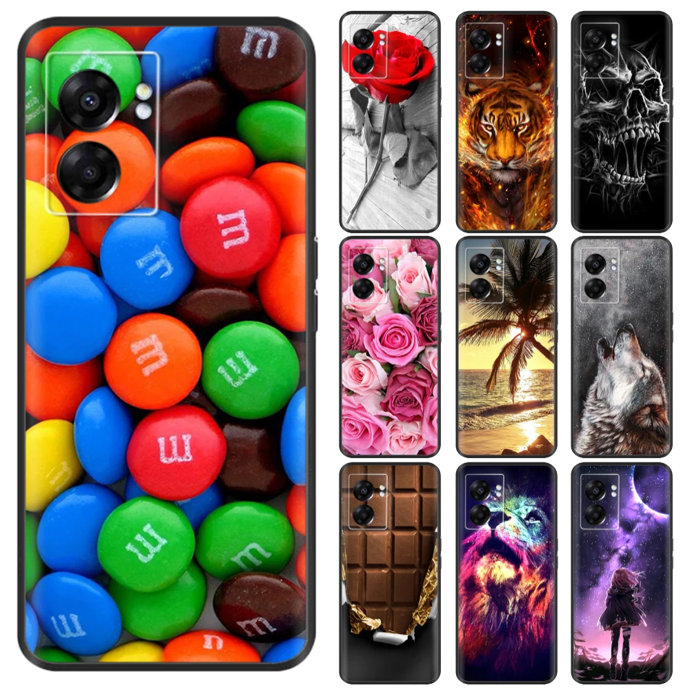 For OPPO A77 Case A57 5G 2022 Cute Phone Cover Case For Oppo A57 CPH2387 OppoA77 A 77 CPH2339 Soft Silicone Case Fundas Coque