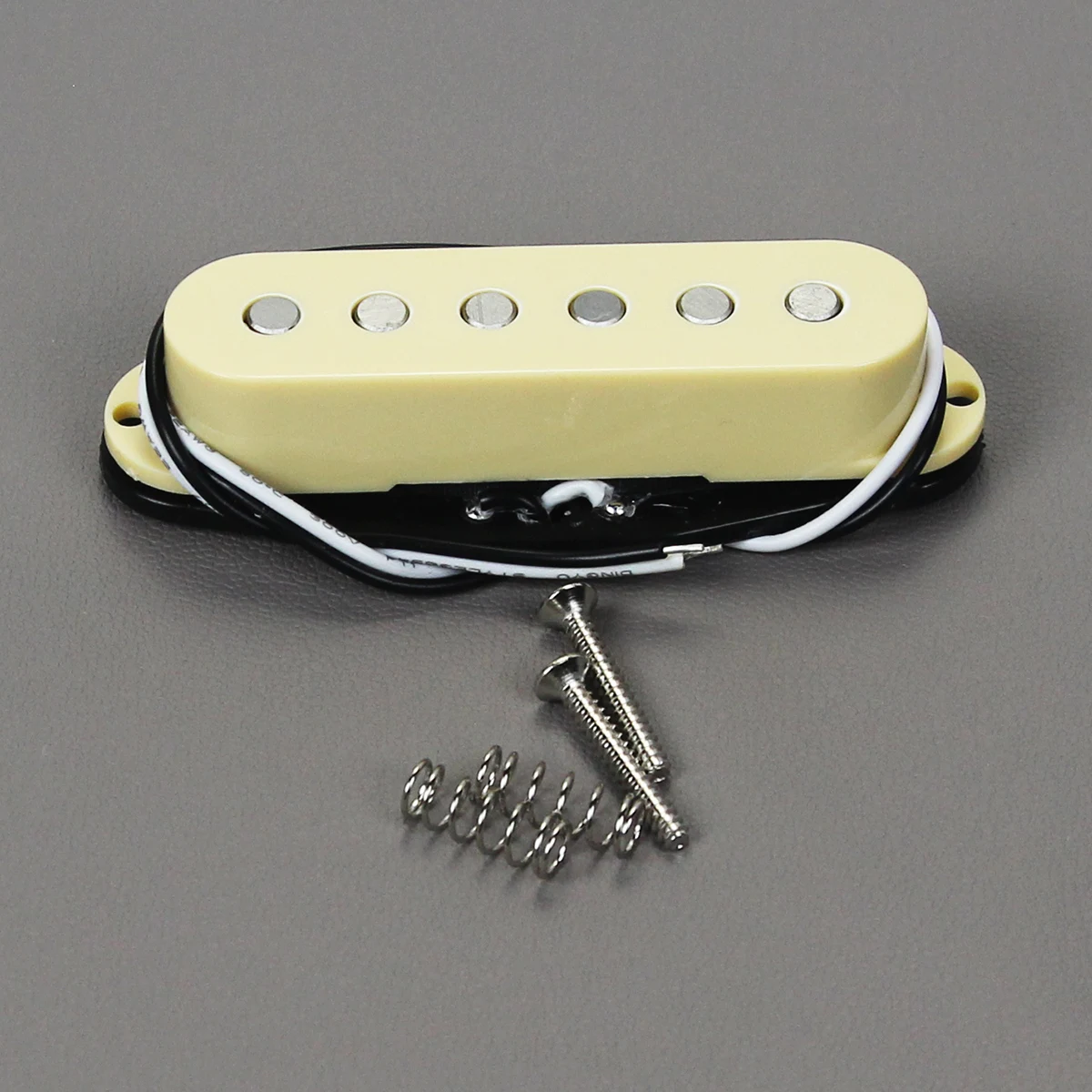 FLEOR Vintage Alnico 5 Guitar Pickup ST Flat-pole Single Coil Pickup Cream, Neck/Middle/Bridge Pickup for Option