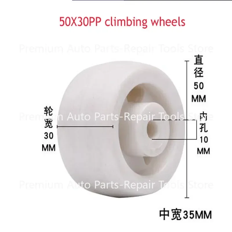 1PC Forklift Wheel Accessories Nylon Wheel Manual Hydraulic Truck  Ground Bull Cart Lron Core PU Polyurethane Lifting Bearing