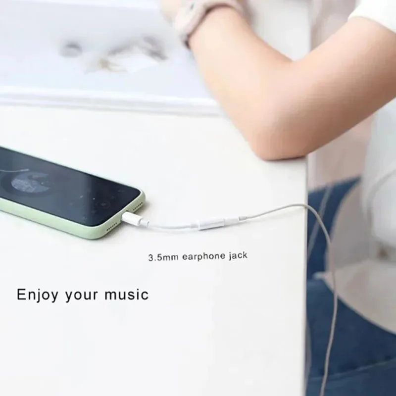 1-8pcs For Lighting Headphone Adapter for IPhone 11 12 13 14 Pro Max 12Mini SE XR X 8 7 + IOS To 3.5 Mm Jack AUX Audio Cable