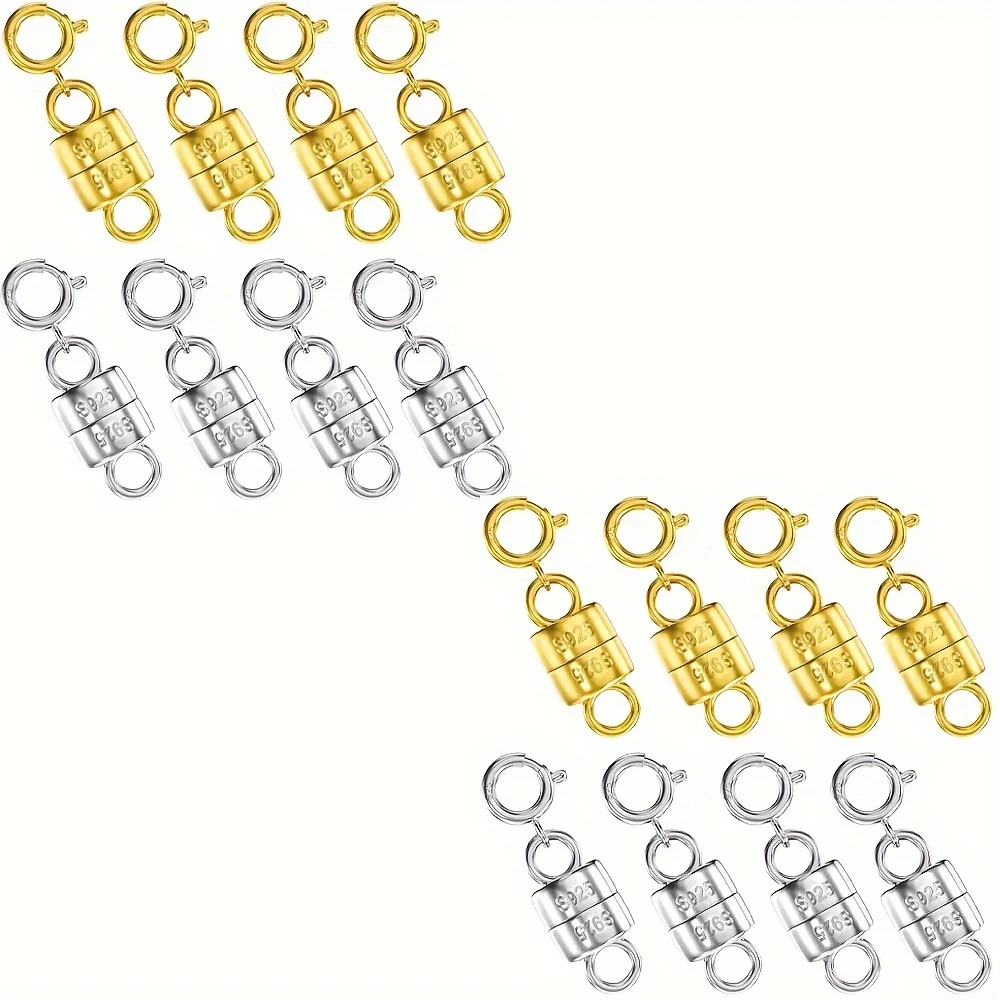 

925 Magnetic Necklace Clasps And Closures, Magnetic Clasp Converter For Jewelry Making Supplies, Chain Extender Connector