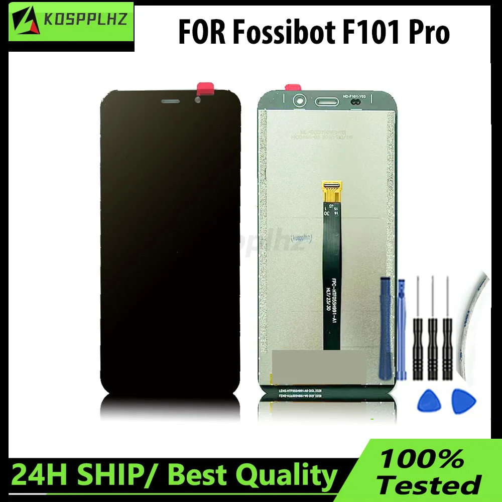 LCD Für Fossibot F101 Pro Display L0CD Bildschirm Front Touch Glas Panel Ersatz + Kleber
