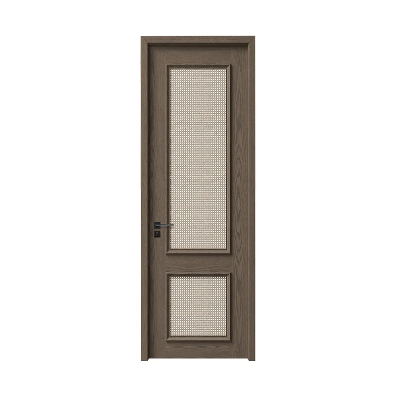 #Solid wood swing door Bedroom door Interior room Composite multi-layer paint  Chinese style Customizable solid wood door New
