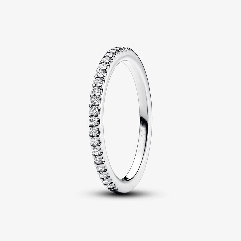 Sparkling Band Ring Authentic 925 Sterling Silver Jewelry Ring For Woman Silver Rings For Jewelry Making