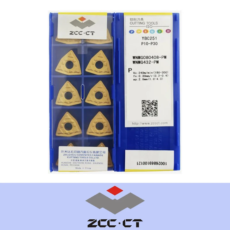 ZCC.CT WNMG080404 WNMG080408 WNMG080412-PM DM YBC252 YBC251 Carbide Insert WNMG Inserts - view 2