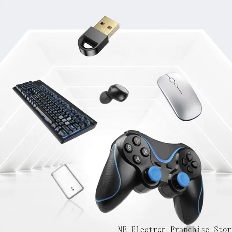 T5EA Plug Play เครื่องรับดองเกิลแบบไร้สายสำหรับตัวควบคุมเกมหูฟังคอนโทรลเลอร์เกม