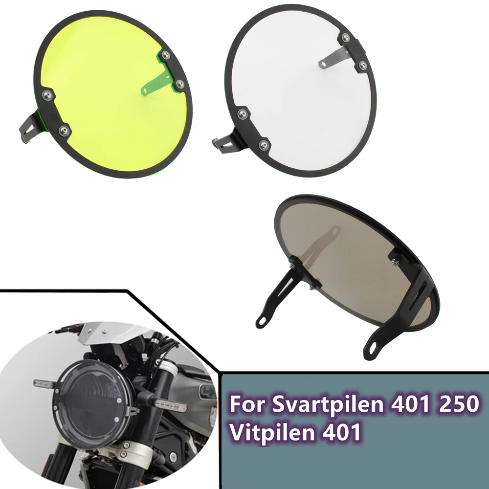 Headlight protective cover For Husqvarna Svartpilen 401 250 Vitpilen 401 2018-2023 Headlight Protector Grille Guard Cover