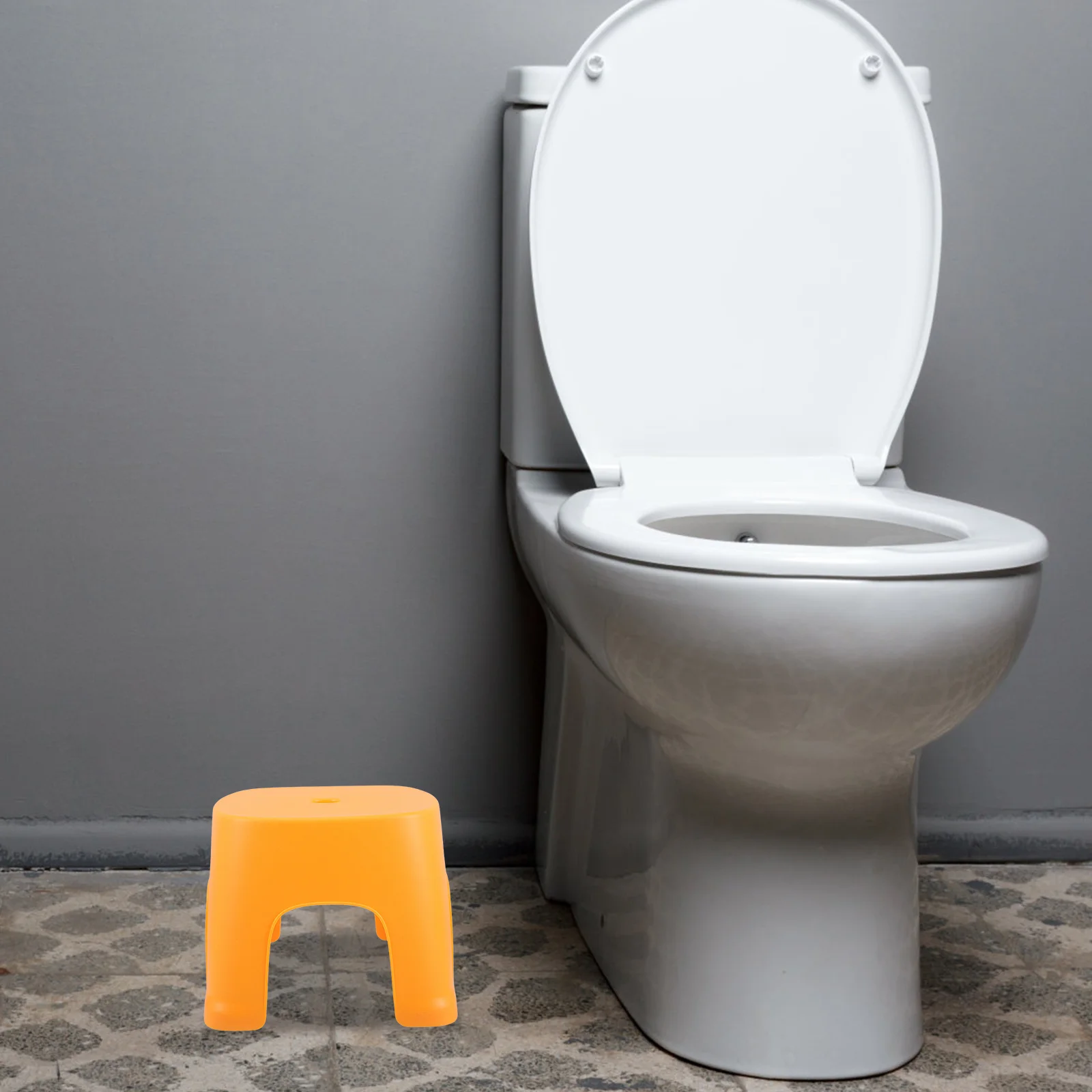 

Colorful Kids Bathroom Stool Safe Comfortable Toddler Step Stool Ergonomic Design Multipurpose Shower Seat