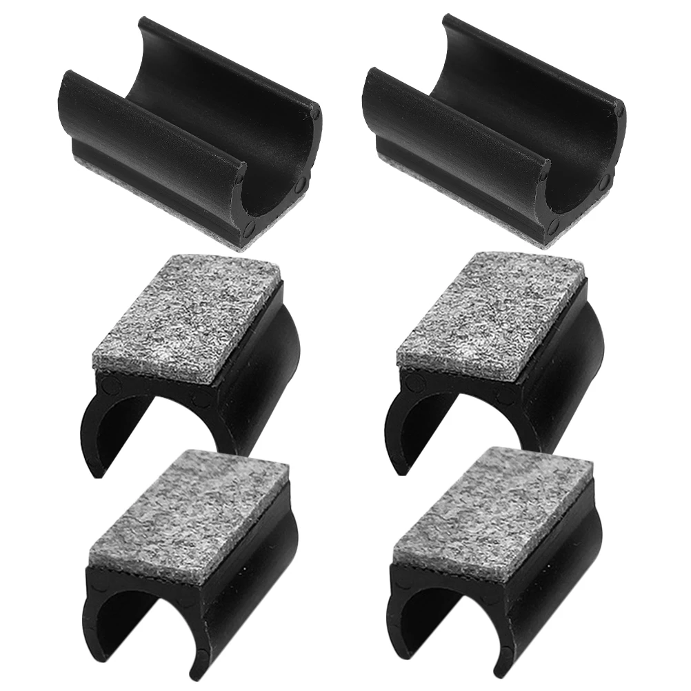 

6 шт. U-образные шерстяные фетровые накладки на ножки стула 19 мм 22 мм 25 мм черные бесшумные защитные накладки для мебели с защитой от царапин для паркетных полов