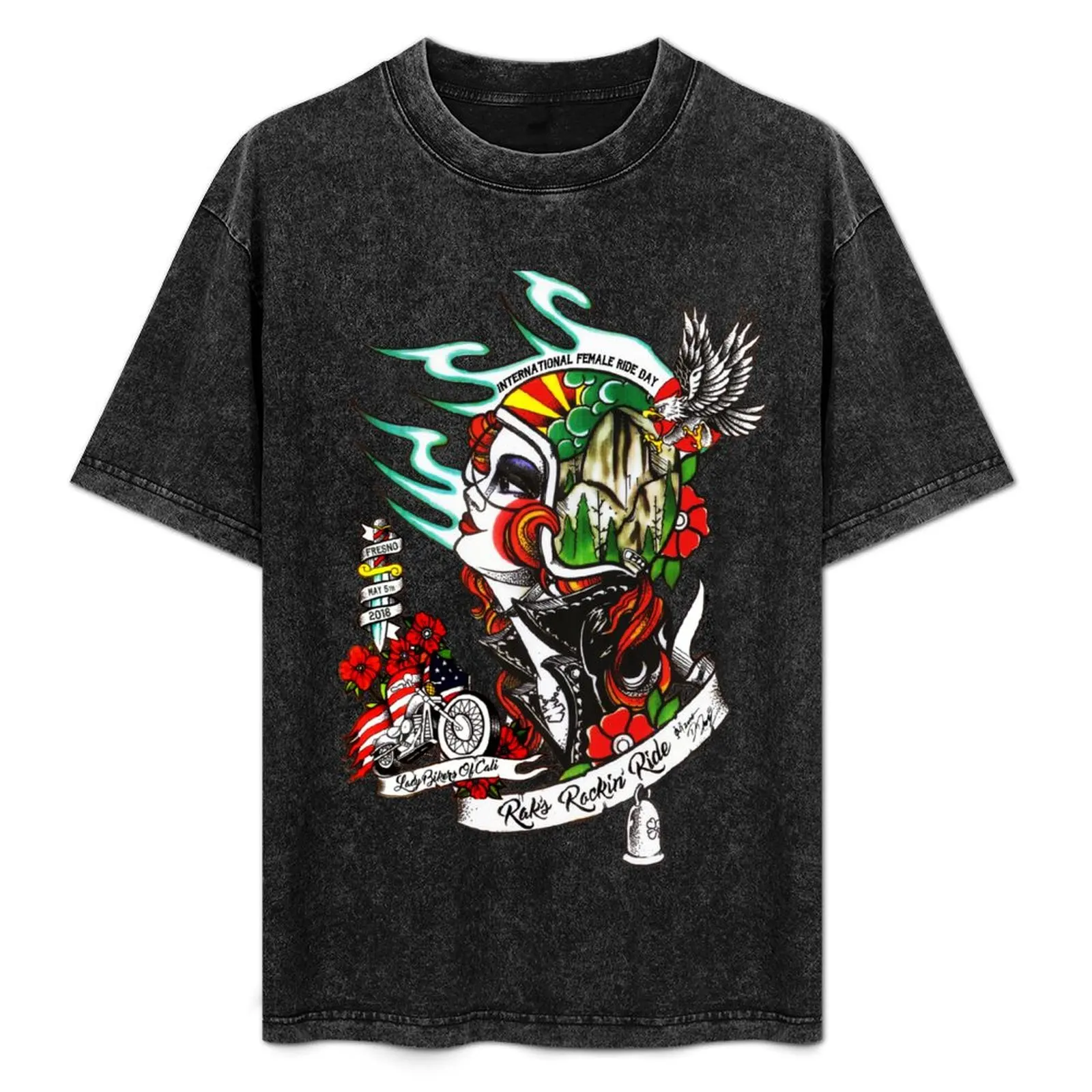 

Rak's Rockin' Ride 2018 T-Shirt Anti-Perspiration Workout Top