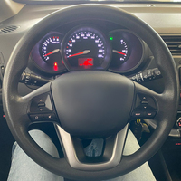 Anti-Slip Safety Car Steering Wheel Cover Exact Fit for Kia K2 Kia Rio 2011 2012 2013 2014 Microfiber Leather Auto Grip cover