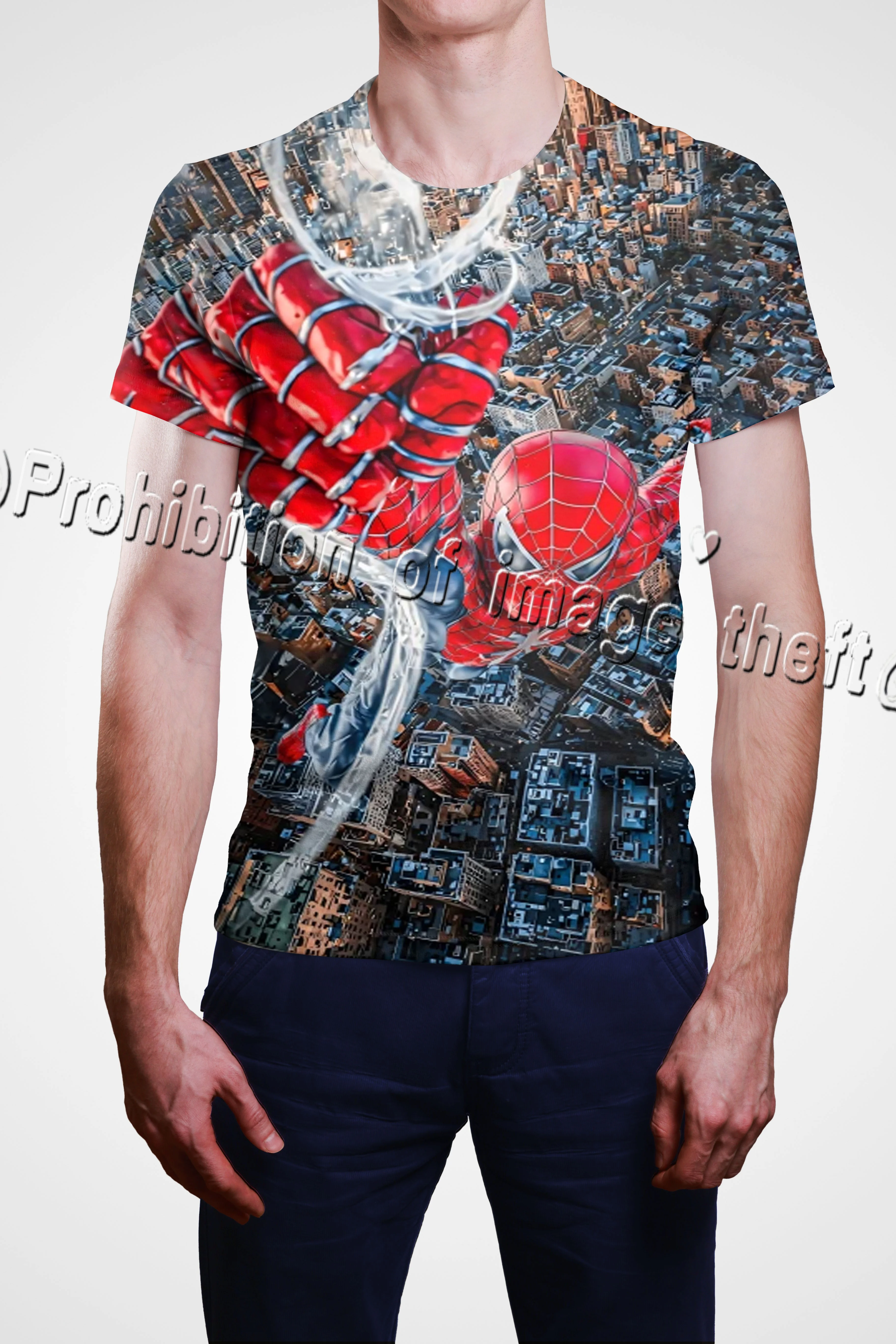 Top sportivo da uomo Spider Man con stampa completa, asciugatura rapida, traspirante, corsa estiva, palla da gioco, maglietta fitness stampata in 3D