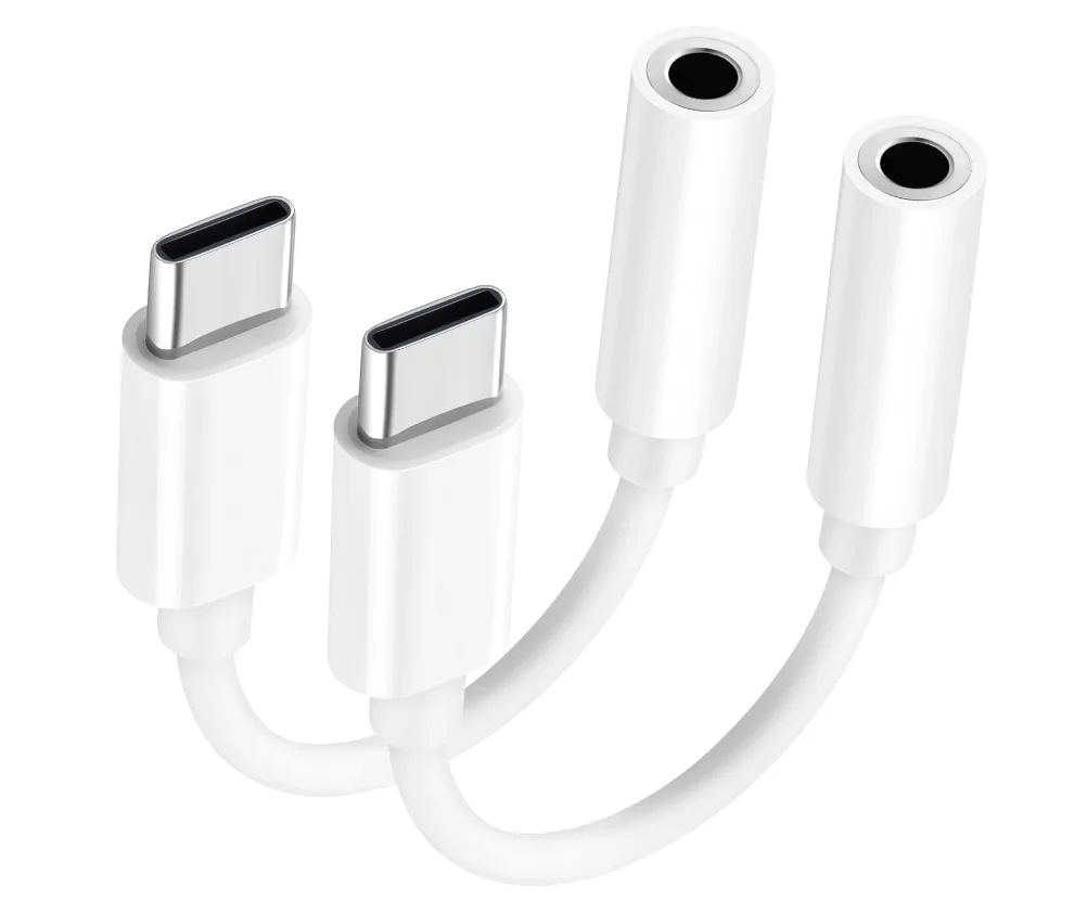 

USB C to 3.5mm Audio Adapter - Headphone Jack Adapter for iPhone 16/16 Pro/15/15 Pro/Pro Max/Plus, Type C Aux Dongle Cable Cord