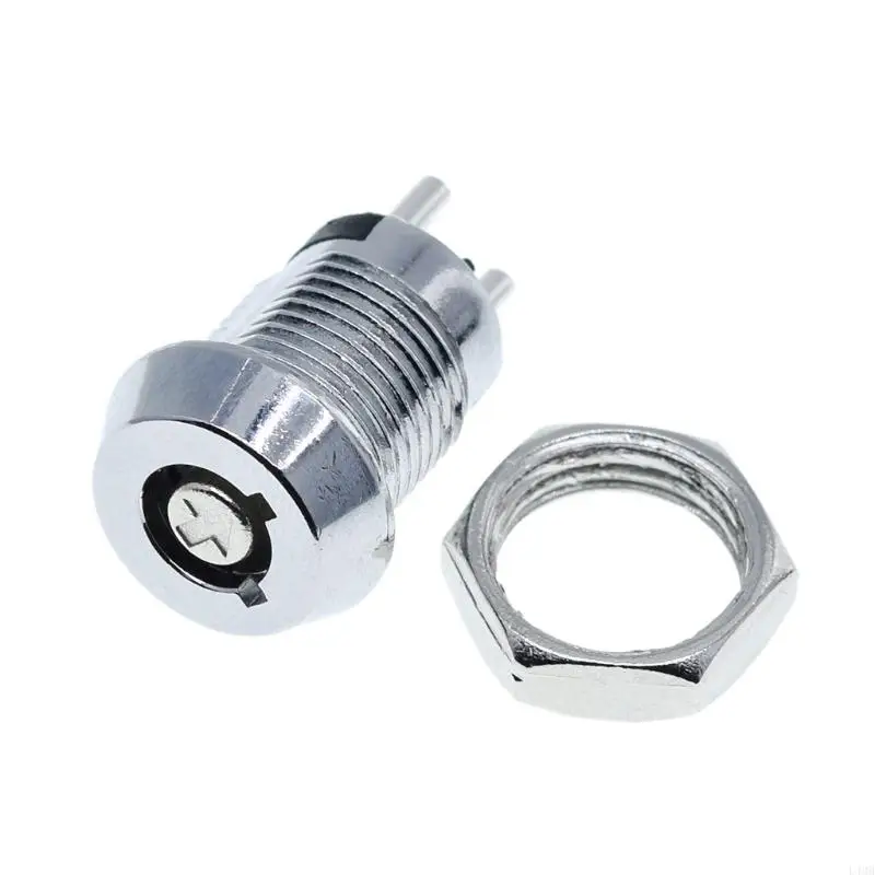 Blocco alimentazione in acciaio inossidabile L4MB 12mm per interruttore tasto DOPPIALE TIPO TIPO OUT OUT PER BLOCCO CHIAVE