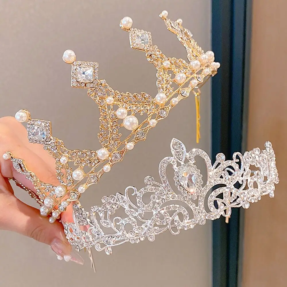 Kid Girls Princess Crown Tiara Hairband Hair Jewelry Rhinestone Tiaras and Crowns Crystal Diadems Headband Wedding Party Access