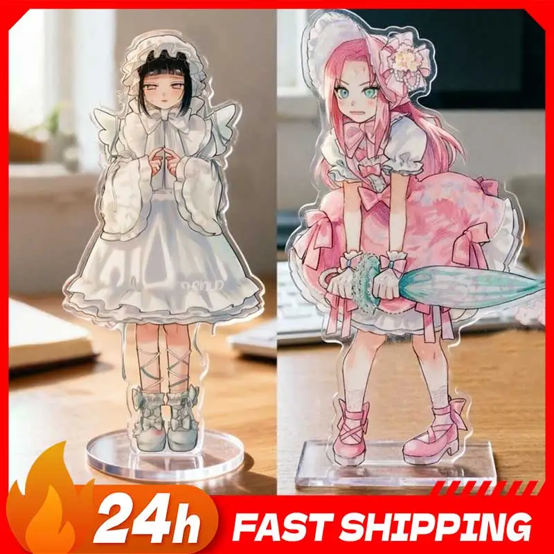 Figura de Acrílico de Sakura Haruno, Accesorios de Anime, Figura de Hinata Hyuga, Base Decorativa, Colección de Juguetes y Regalos