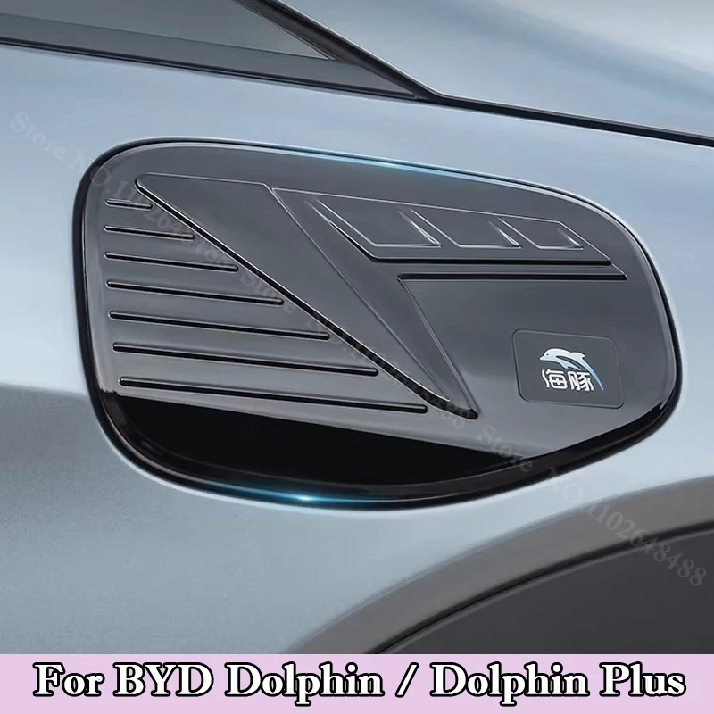 

For BYD Dolphin ABS Carbon Black Charging Port Cap Decoration Cover Electric Box Waterproof Scratch Resistant Protective Cover