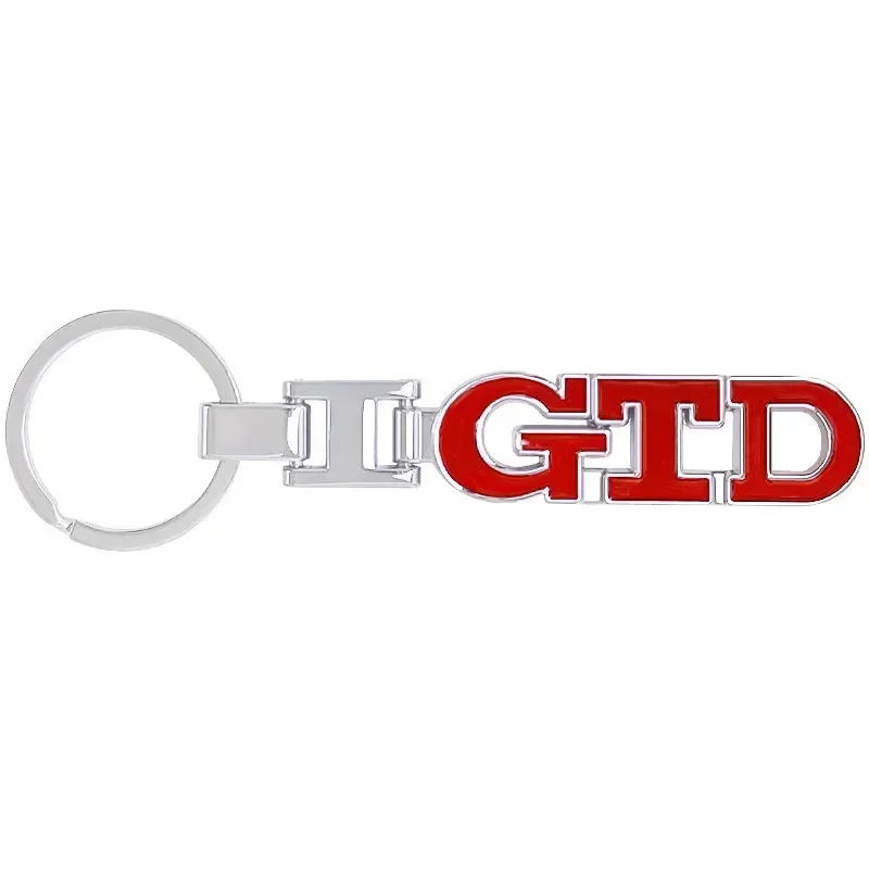 3D Metal Car Keychain Keyring Key Ring For Volkswagen GTD Logo Golf 5 7 Polo Passat Jetta Touareg Beetle Tiguan MK7 Bora