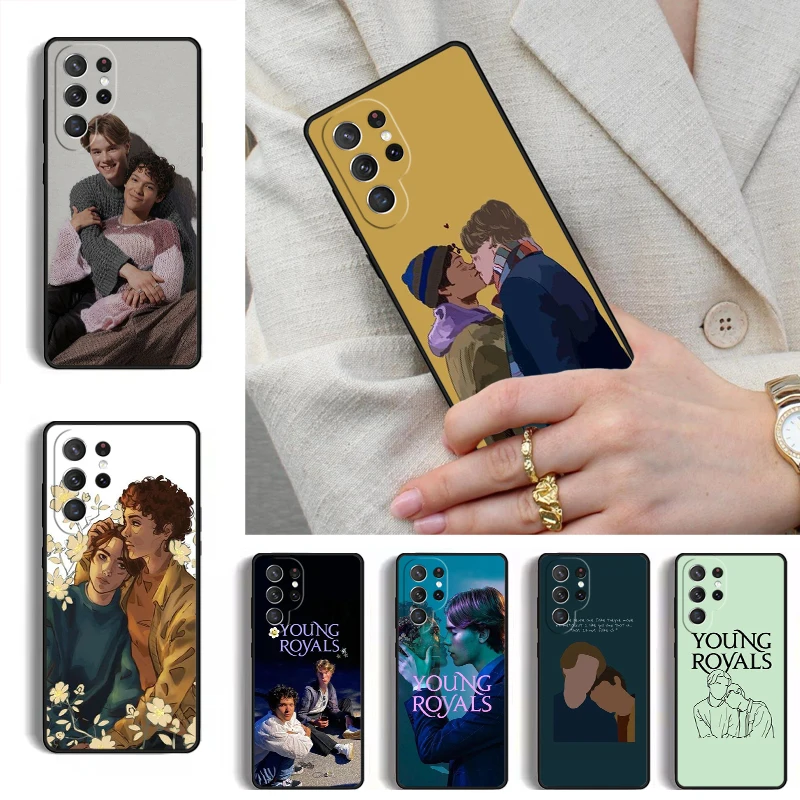 Funda para Teléfono Móvil Young Royals Simon y Wilhelm para Samsung Galaxy S26 S25 Ultra S24 S23 S22 S21 Plus Note 10