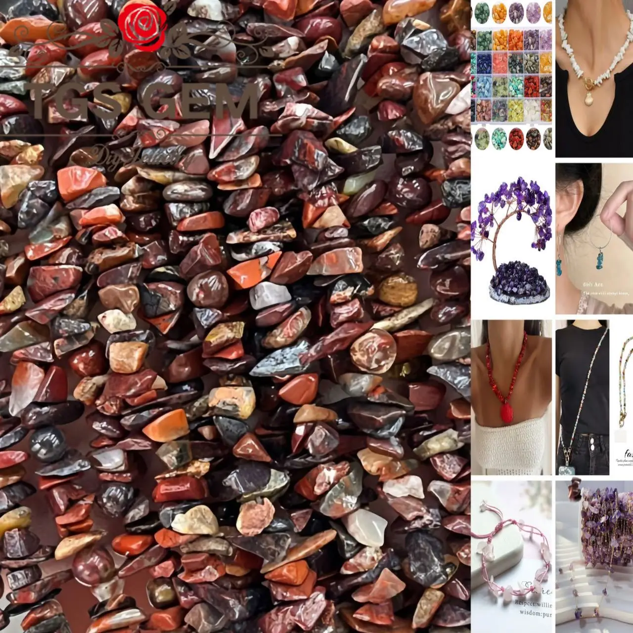 

Бусины из натурального камня, малиновые нерегулярные материалы для изготовления ювелирных изделий, аксессуары «сделай сам», для браслетов, морское ушко, нить из бисера ручной работы