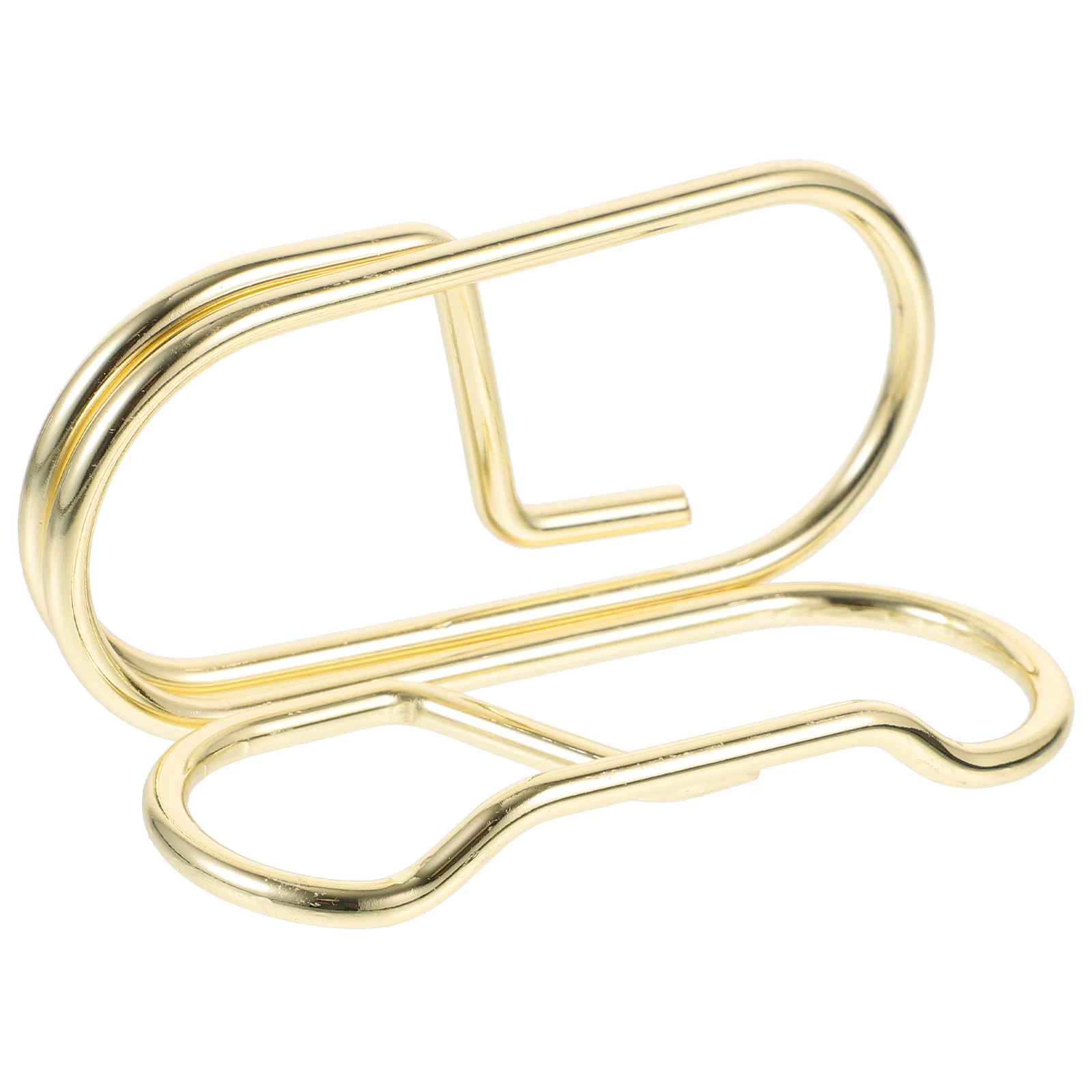 

Metal Business Holder Desk Organizer Golden Color Sturdy Material Save Business Card Holder Stand Space Practical Use