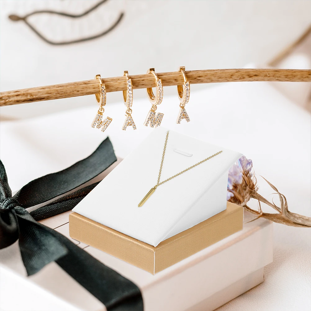 

2Pcs Necklace Display Jewelry Stand Holder Lightweight Portable Organizer for Home Store Necklaces Chains Pendant