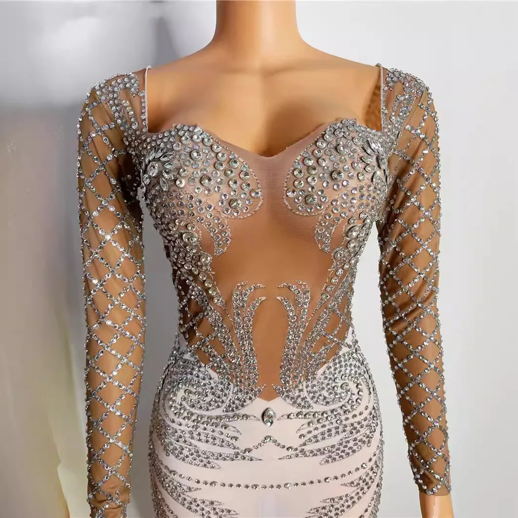 의상 찐빵 스팽글 슬림 허리 미니 연회 생일 파티 기념일 여성 이브닝 드레스 행사용