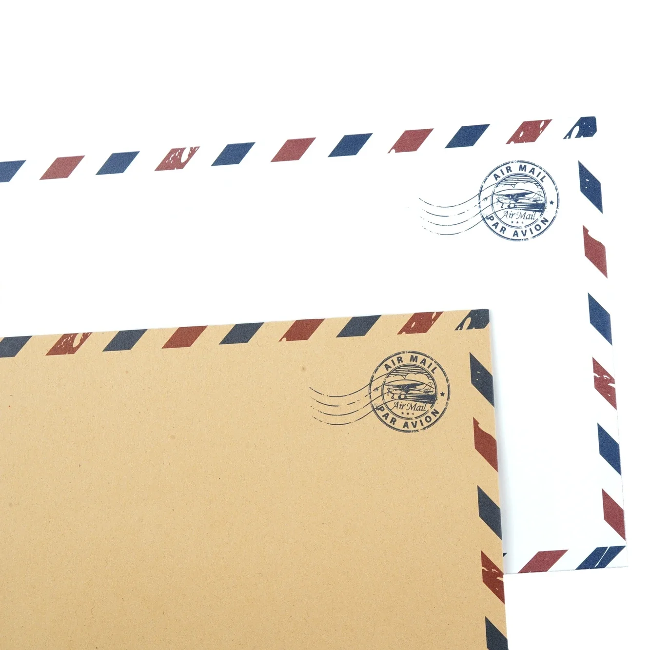 Kraft Paper Air Mail Envelopes,Wedding Invitation Envelopes, Vintage Airmail Packing Bags 10Pcs