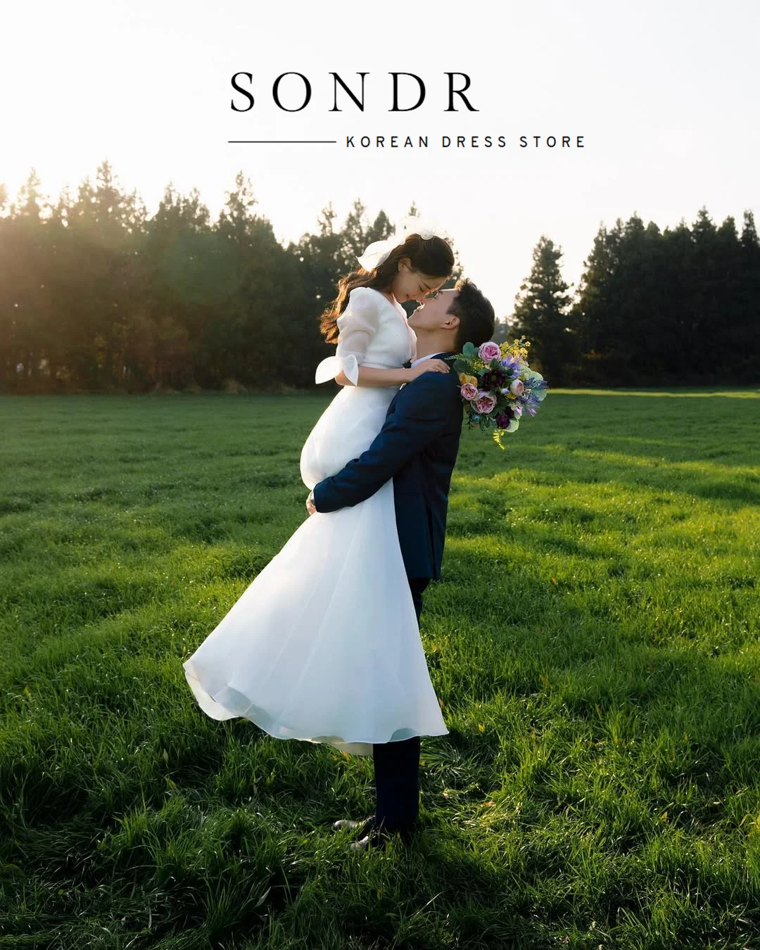 Suknie ślubne Sondr, eleganckie, w stylu koreańskim, na sesje zdjęciowe na świeżym powietrzu, z rękawami do połowy, dekolt w serek, z jedwabnej organzy, suknia ślubna, suknia wieczorowa