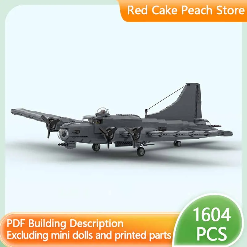 Military Aircraft Model MOC Building Brick Flying Fortress In The Sky Modular Technology Gift Holiday Assemble Children Toy Suit