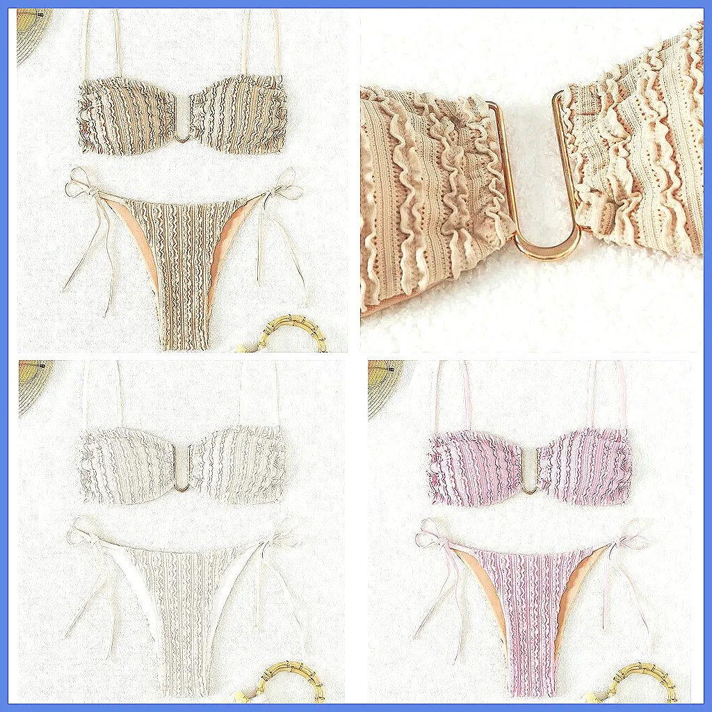 

Sexy Push Up Bikini Set for Women, Brazilian Beach Swimwear Two Piece Bathing Suit