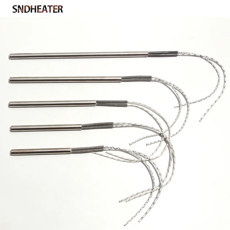 SNDHEATER Cartridge Heater 220V 300W Air Heater Spark Plug Ignition Pellet Igniter 10x100/155/160/170/180mm 304SUS Heat Tube 1pc