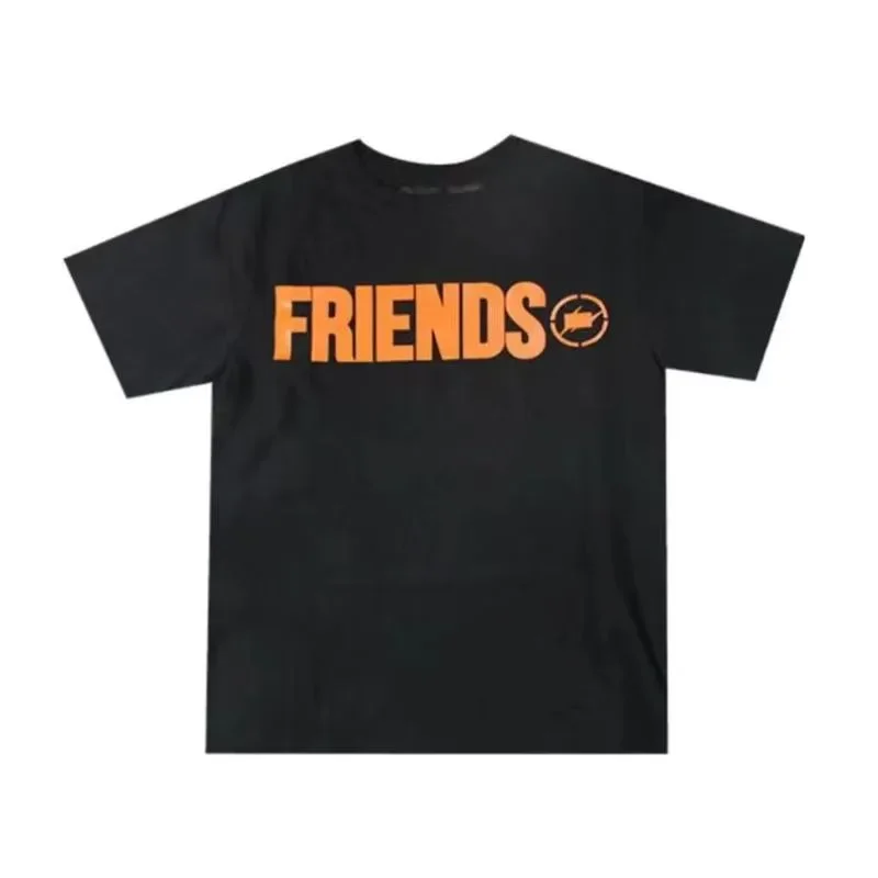 VLONE fashion short sleeve fashion brand high-end loose version of simple T-shirt FRIENDS men and women the same shirt