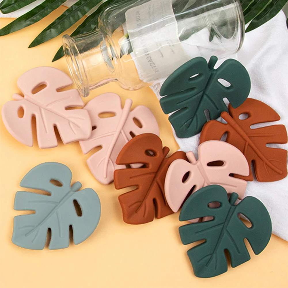 10pc Baby Tree Leaf Silicone Teether Newborn Molar Soother Infant Teething Chewing Child Toy Shower Gifts for kids