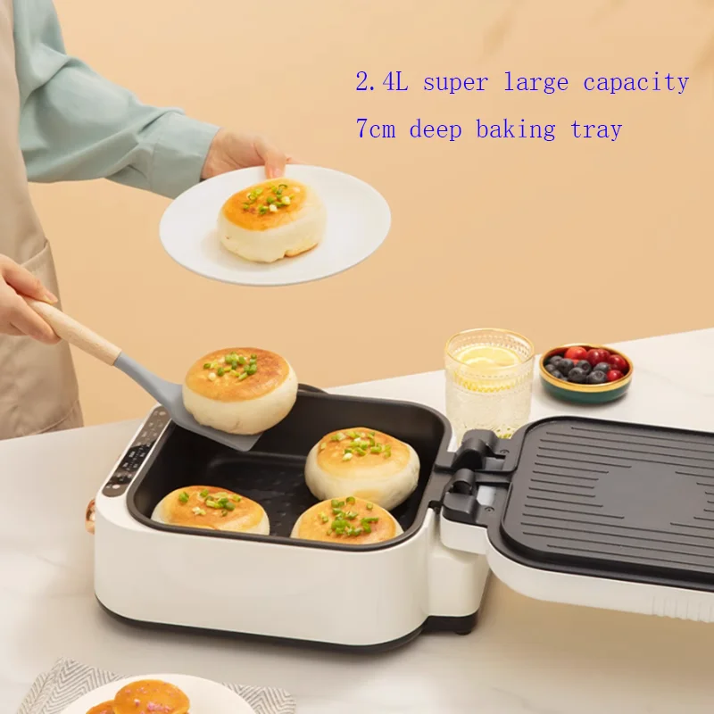 Electric Baking Pan Double-sided Heating Hot Pot Deep Plate Deepened Electric Baking Pan Enlarged Pancake Pan