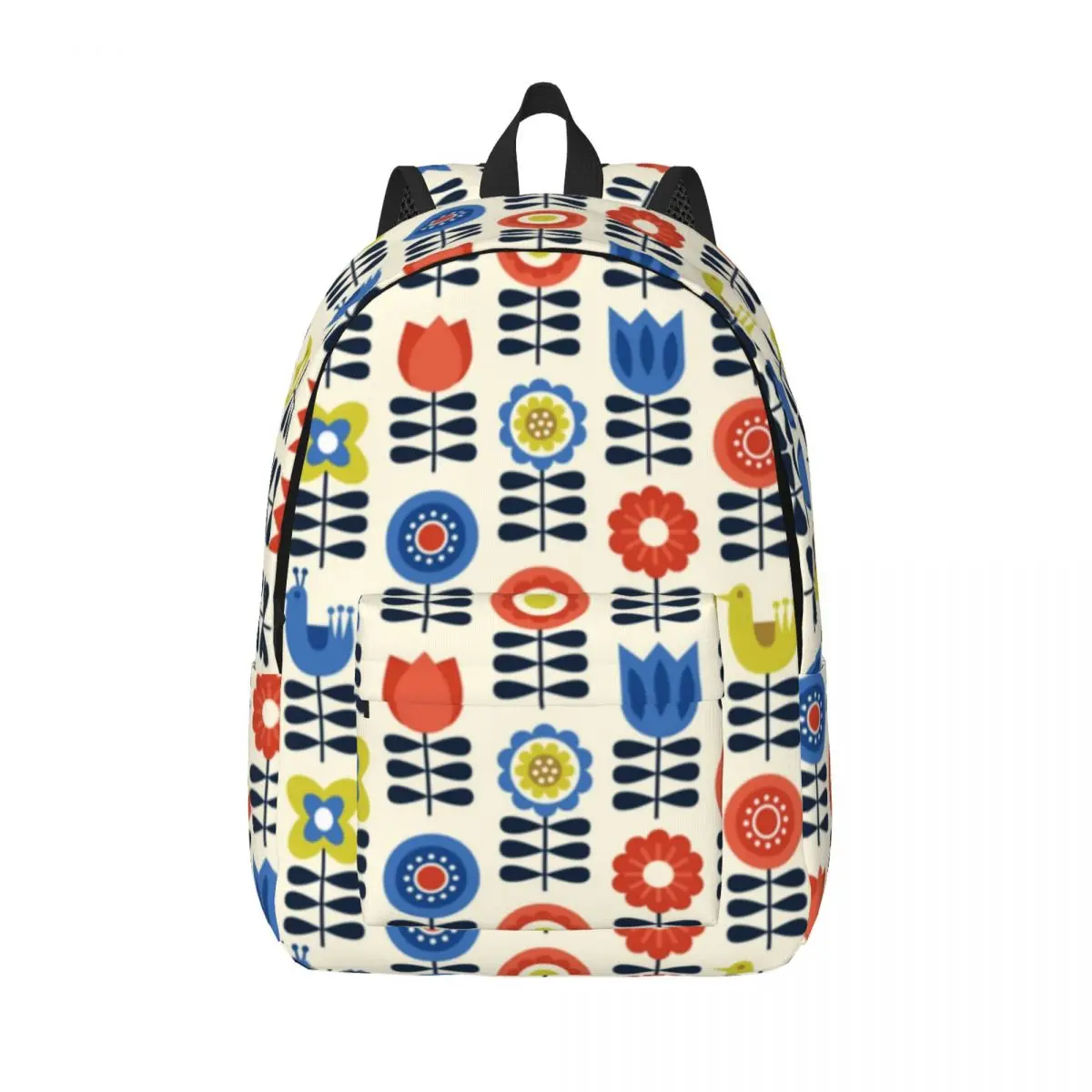 

Винтажный холщовый рюкзак с цветами Orla Kiely для водонепроницаемой школы, колледжа, абстрактная скандинавская сумка с принтом, сумки для книг