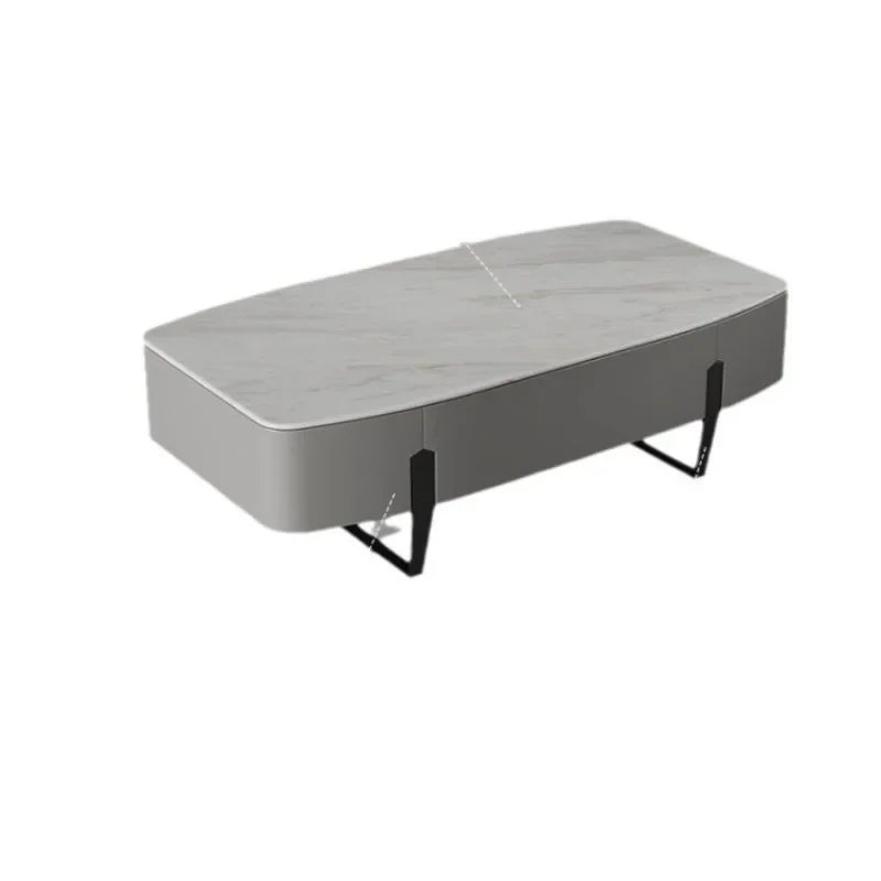 

Small apartment living room household Italian minimalist and modern, tea table TV cabinet ground cabinet combination