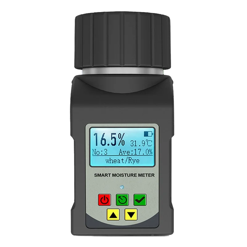 AS60-Intelligent Hygrometer Humidity Tester Grain Moisture Meter For 25 Kind Varieties Of Grains Rice Wheat Coffee Bean Seeds Pe