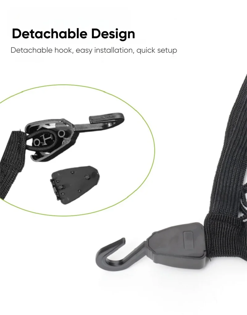 TazerApex Universelles Kofferraumnetz Elastisches Gepäcknetz Frachtorganizer Aufbewahrung Nylon-Netzgewebe Dehnbares Auto-Innenraumnetz – Detail 4