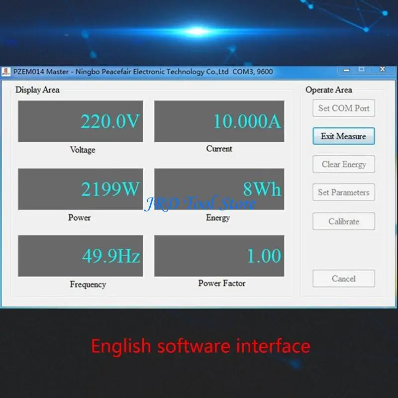 A2UD TTL Communication Module PZEM 004T Version Single-phase Watt-hour Meter 45HZ-65HZ 80-260V Energy Meter 100A