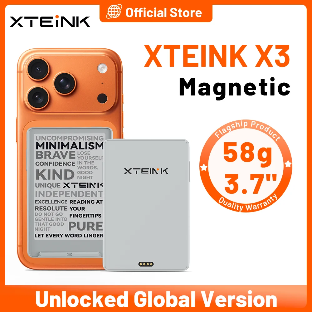 XTEINK Official Unlocked X3 Magnetic Pocket E-Reader 3.7
