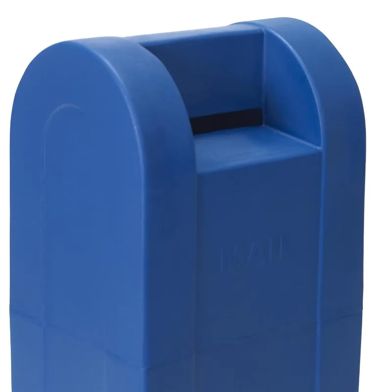 屋外用ポストメールボックス、プレイハウスアクセサリー、教室、保育園、遊び場、ごっこ遊び、ブルー