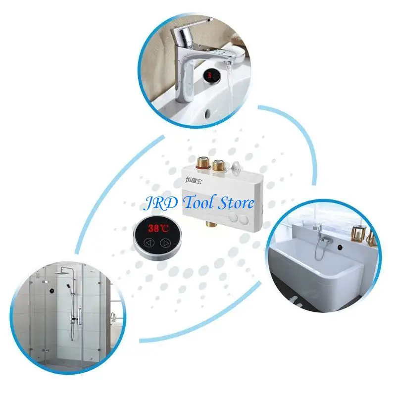 

A2UD G1/2 "Tempred Mixer Смешанный контроллер воды Смешивающий воду термостатического контроллера цифрового ЖК -дисплея для