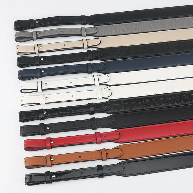 PU Leather 3.0cm Wide Bag Multicolor Adjustable Long Cross-body Crocodile Bag Shoulder Strap Belt High-quality Bag Accessory