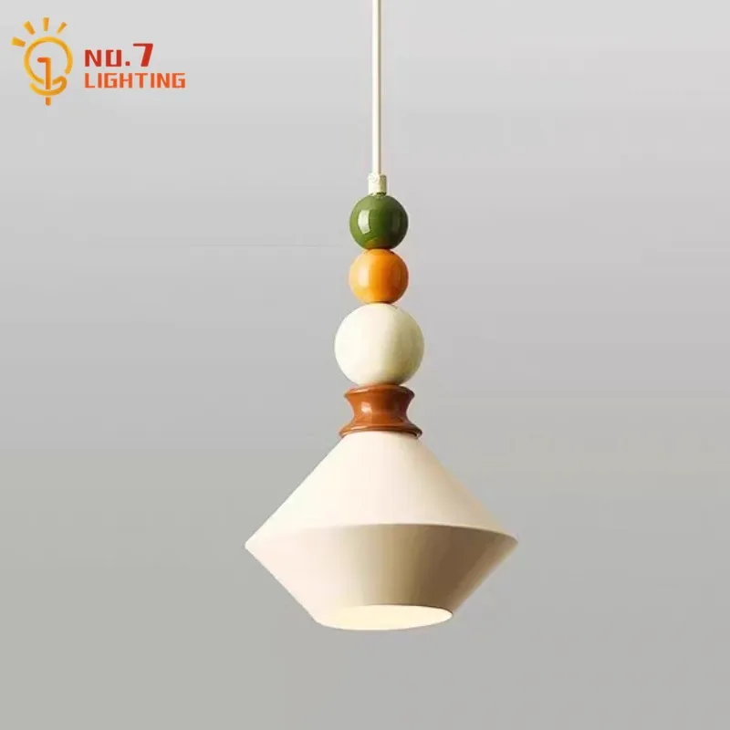 Memphis Bauhaus Medieval Pendant Lights LED E27 Colorful Hanging Lamp Bedroom Bedside Corridor Aisle Restaurant Kids Room Studio