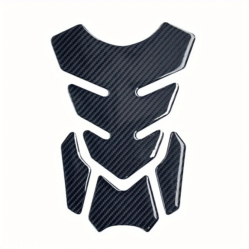 Motorcycle Universal 3D Carbon Fiber Gel Gas Fuel Tank Pad Protector Sticker for Suzuki Honda Yamaha Rubber Decal